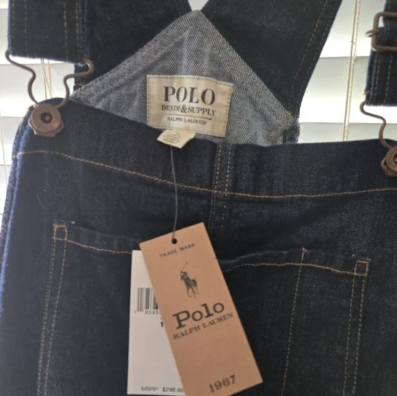 NWT Polo Ralph Lauren Denim & Supply Overalls Jumpsuit size 10